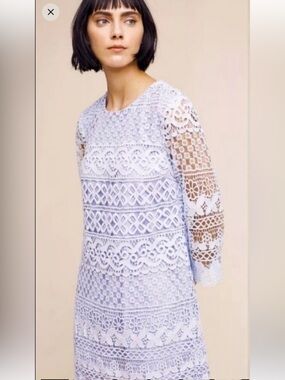 Anthropologie HD in Paris beautiful lace dress